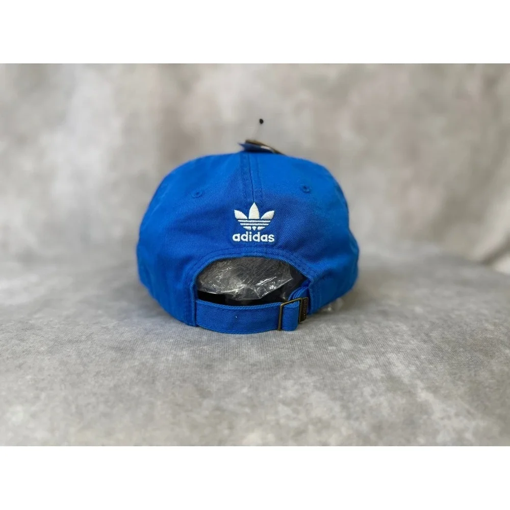 Adidas Youth Originals Blue Cap Adjustable Kids‎ Trefoil Hat New